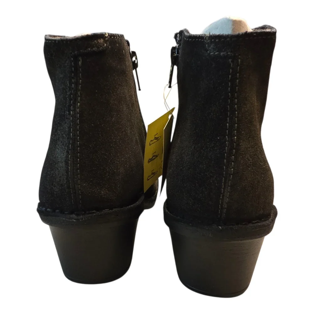 Fly London Ankle Boots Womens Size 39 Griffon Olive Leather Earthy Grunge Urban